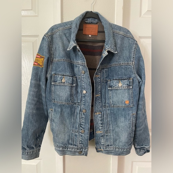 Lucky Brand X Yellowstone Men's Type 2 Pintuck Denim Jacket TV Show Size M - Picture 6 of 14